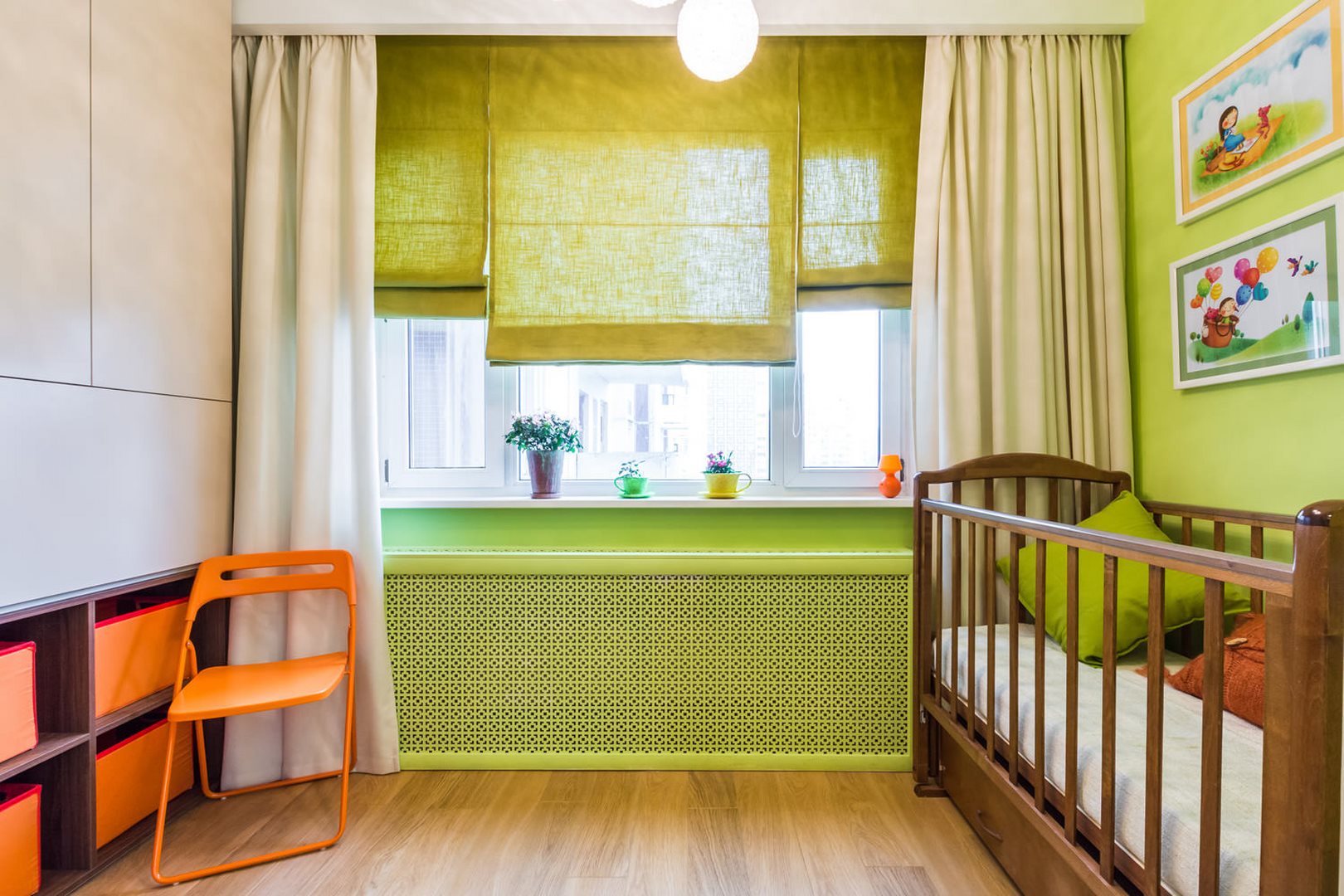Римская штора в детской комнате